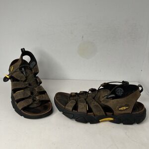 KEEN Daytona Leather Waterproof Brown Sport Hiking Trail Walking Sandals Sz 11